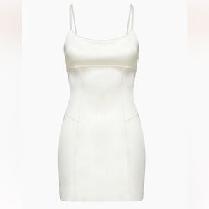 ARITZIA Sizzle Satin Mini Dress in White Size 8